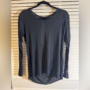 Elegant Black Long Sleeve Women's Top